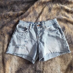 Old Navy Light Blue Distressed Denim Kids Shorts